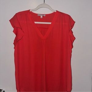 Pink Chaus V-neck Blouse
